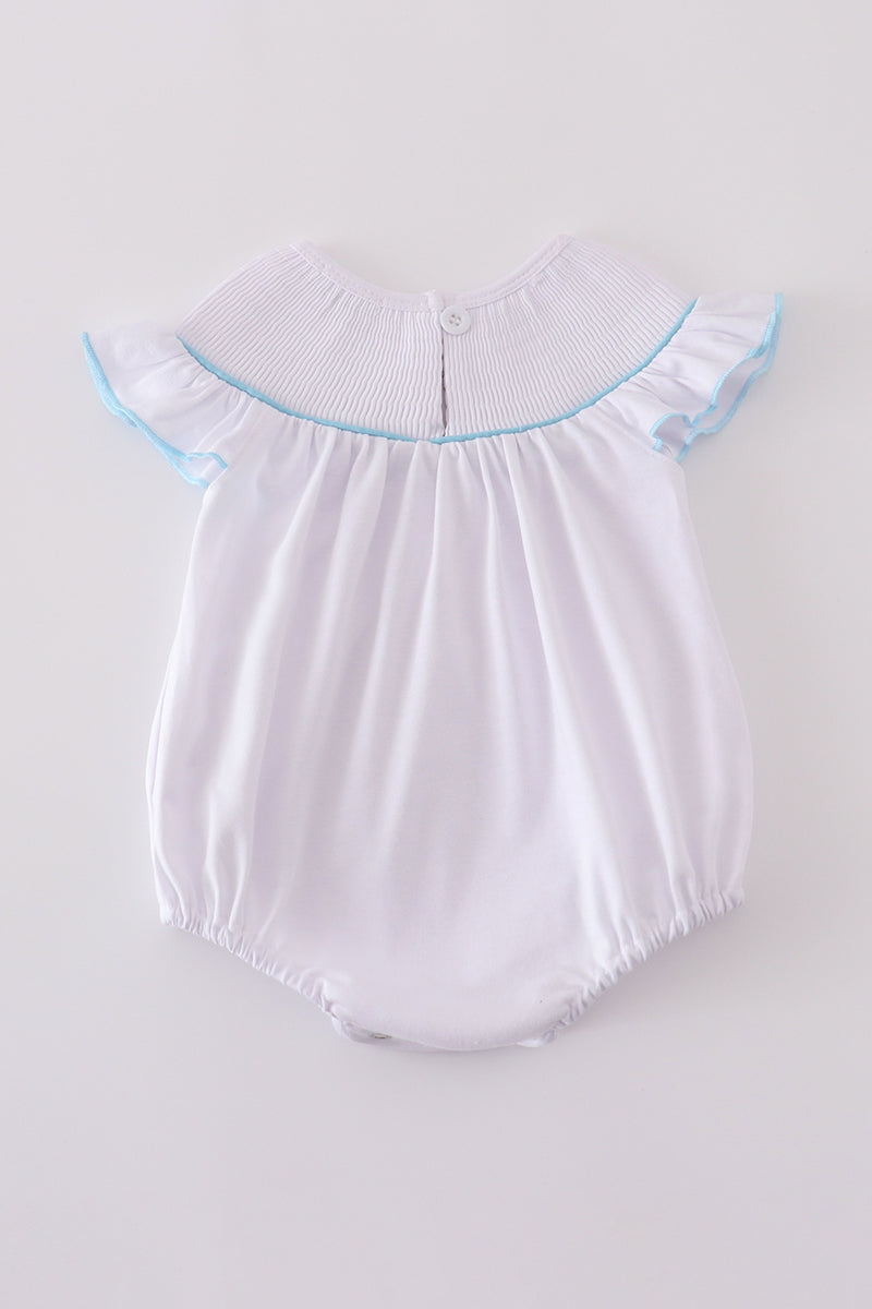 Smocked Starfish Ruffle Bubble
