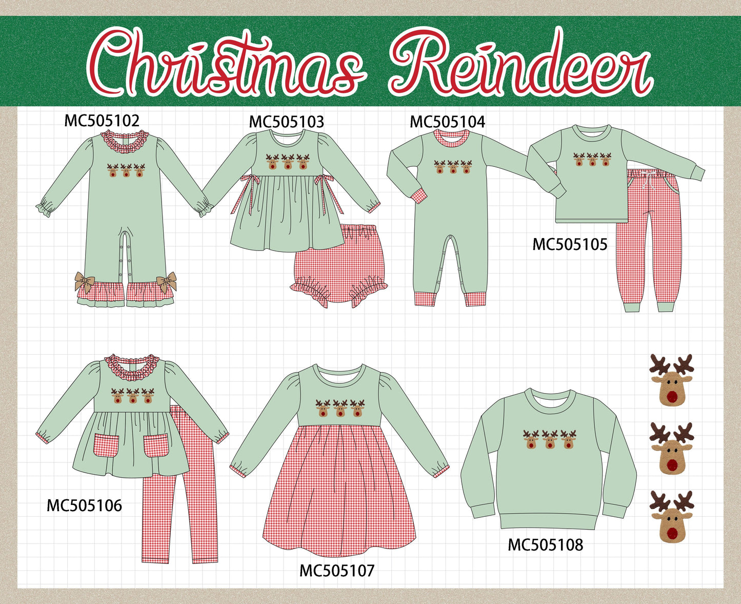PO56 Christmas Reindeer Collection