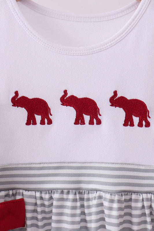 Crimson Elephant Classic Dress
