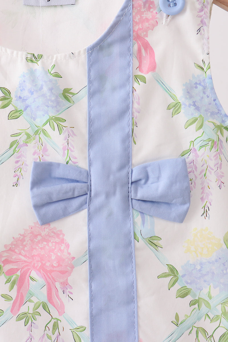 Vintage Meadow Bow Dress