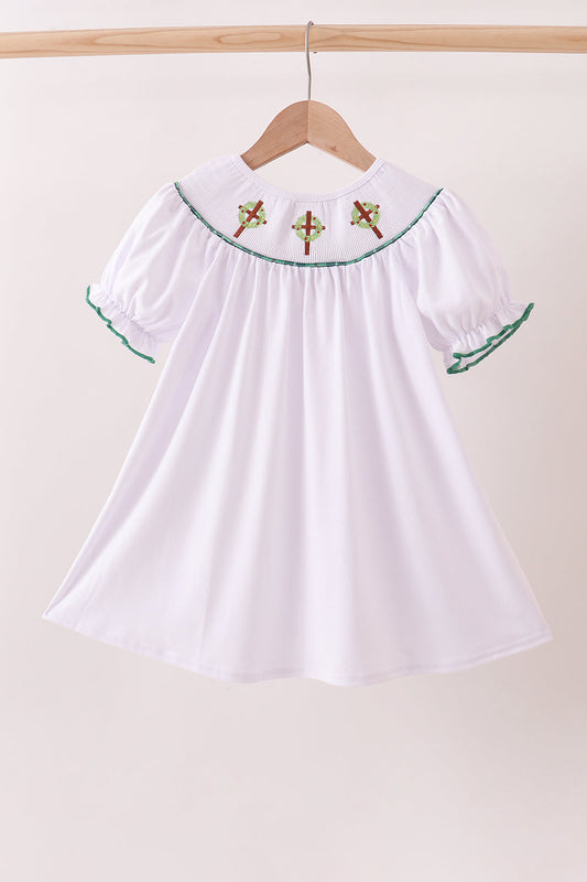 Pre Order - White Smocked Dress