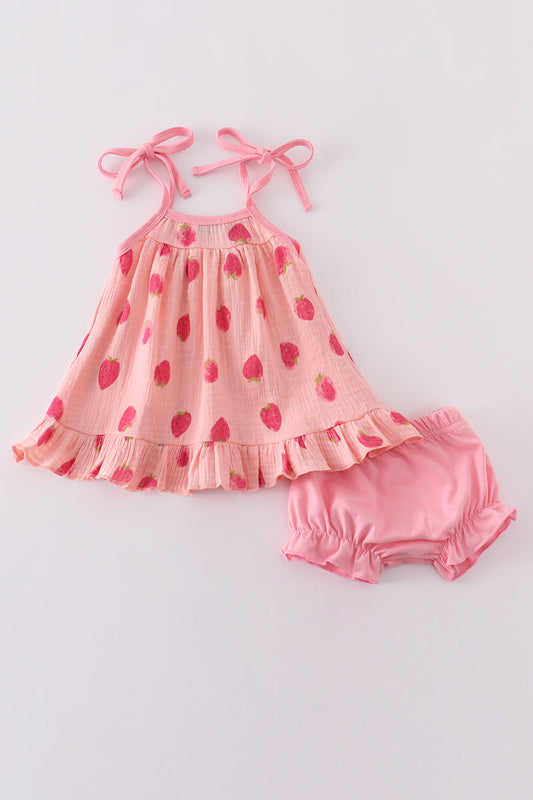 Sweet Like a Strawberry Bloomer Set
