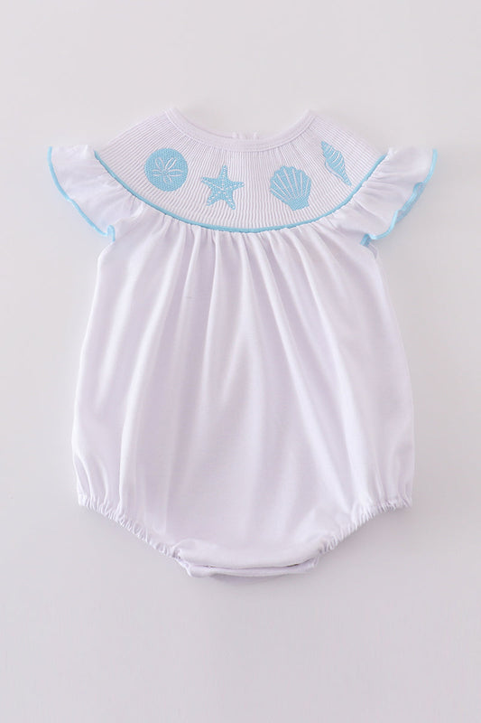 Smocked Starfish Ruffle Bubble
