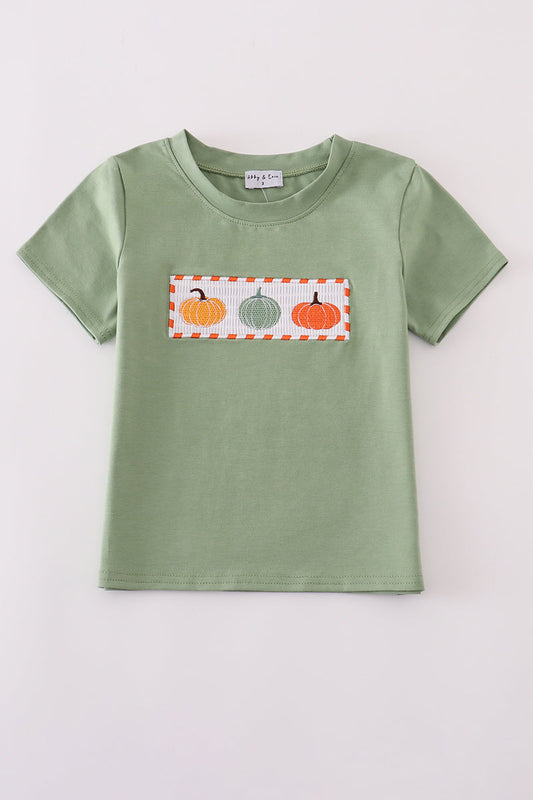 Smocked Pumpkin Top