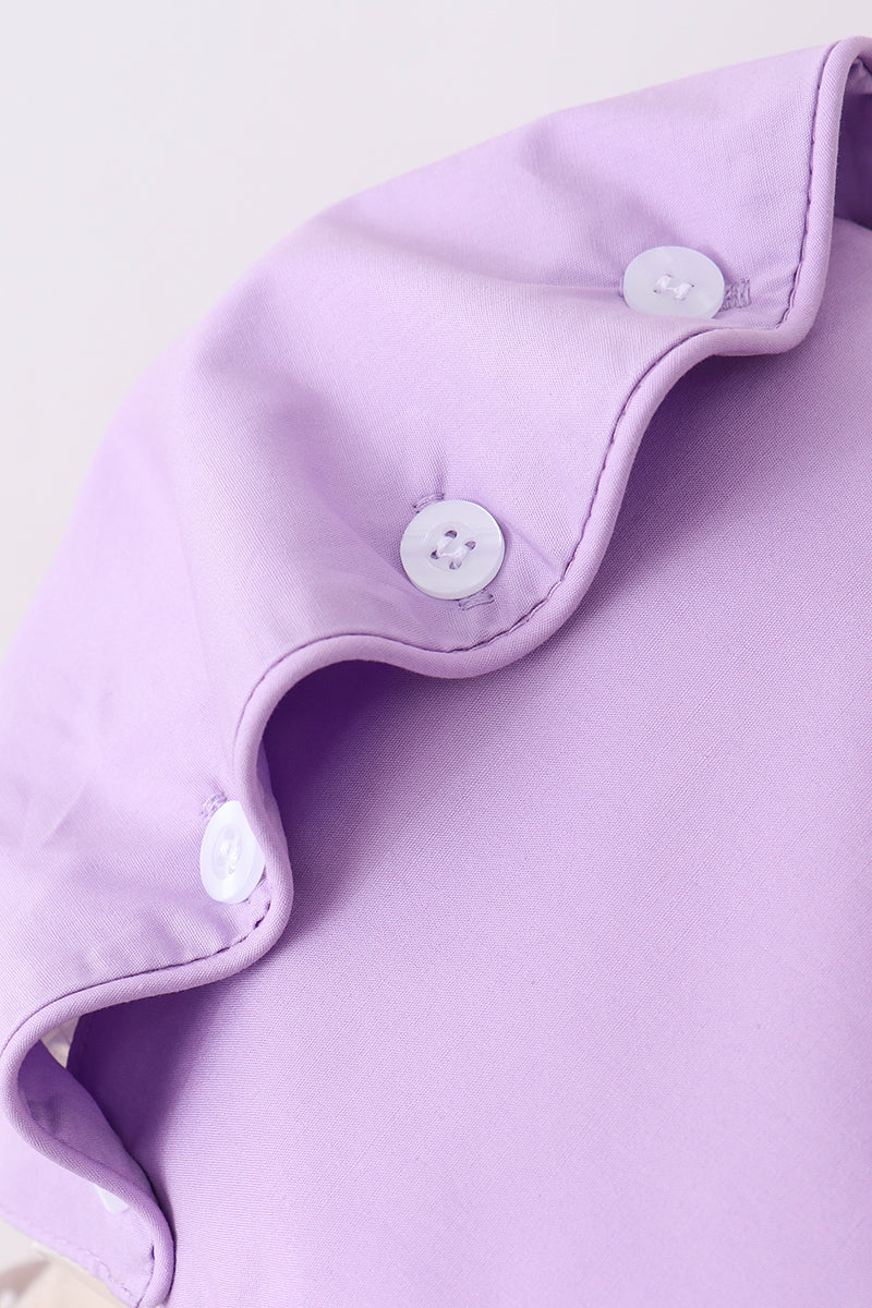 Lilac Ruffle Bonnet