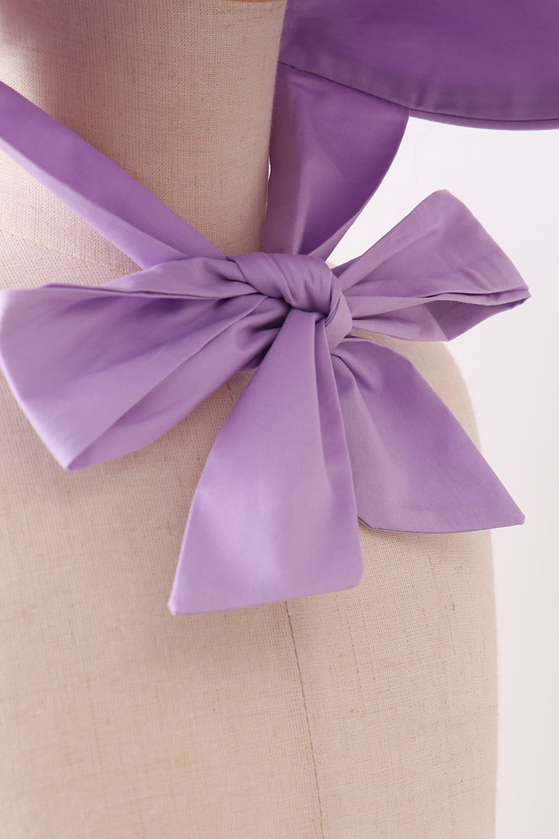 Lilac Ruffle Bonnet