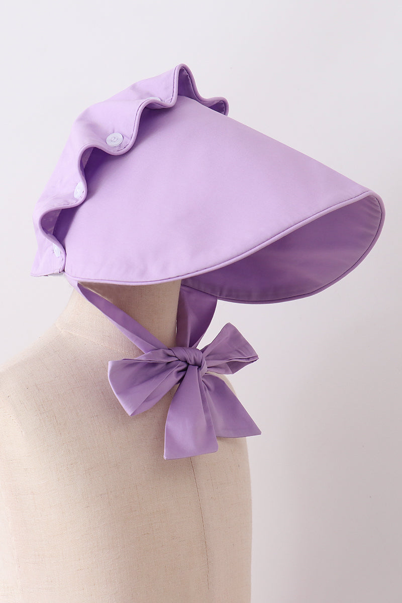 Lilac Ruffle Bonnet