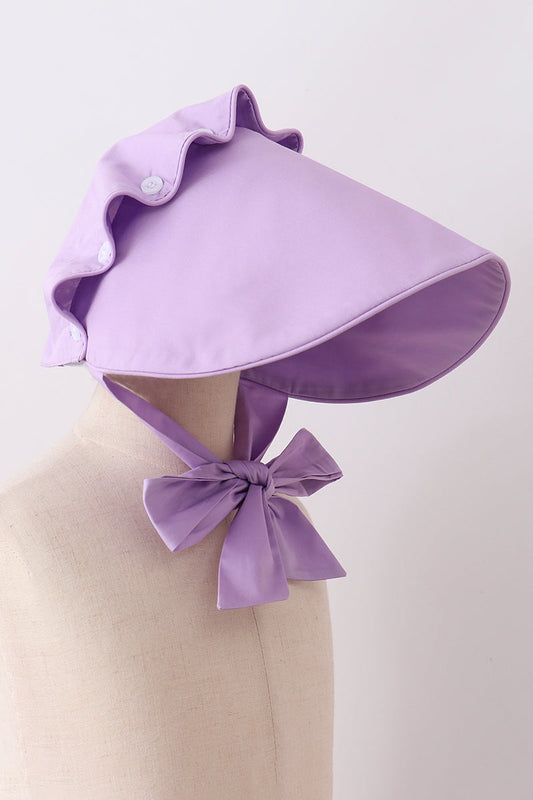 Lilac Ruffle Bonnet