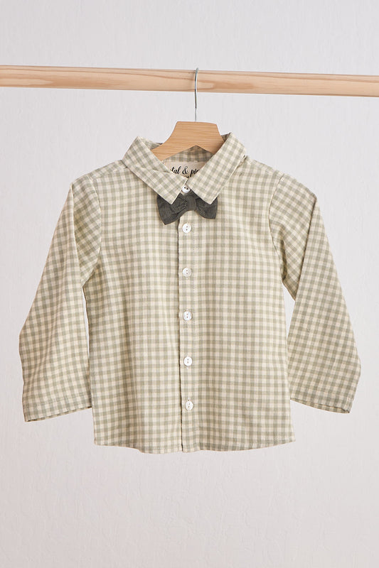 Preorder - Green Gingham Shirt