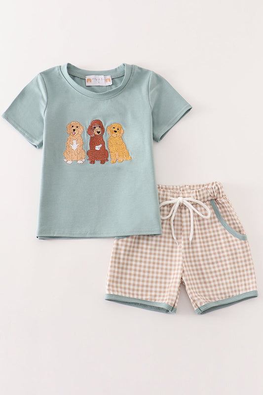 Puppy Pals Embroidered Set