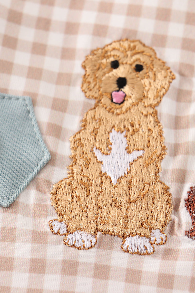 Puppy Pals Embroidered Romper