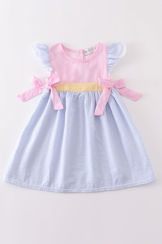 Seersucker Sweetheart Dress