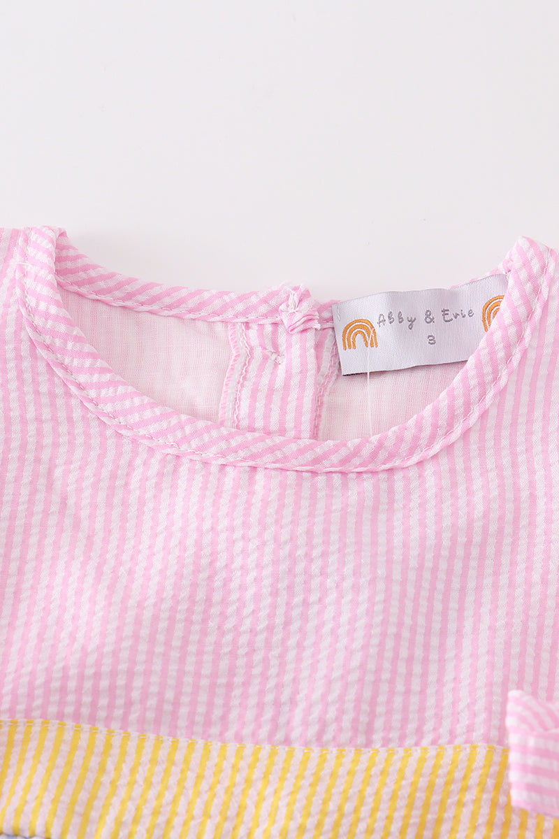 Seersucker Sweetheart Dress