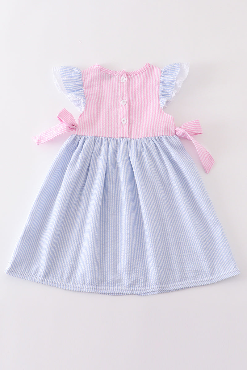 Seersucker Sweetheart Dress