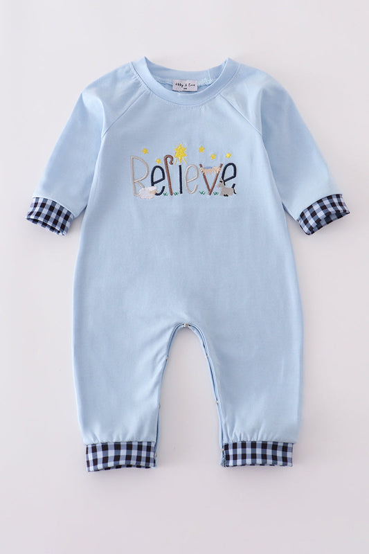 Believe PreOrder - Blue Romper