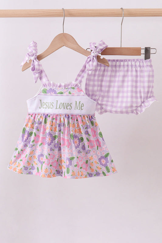 Jesus Loves Me Bloomer Set