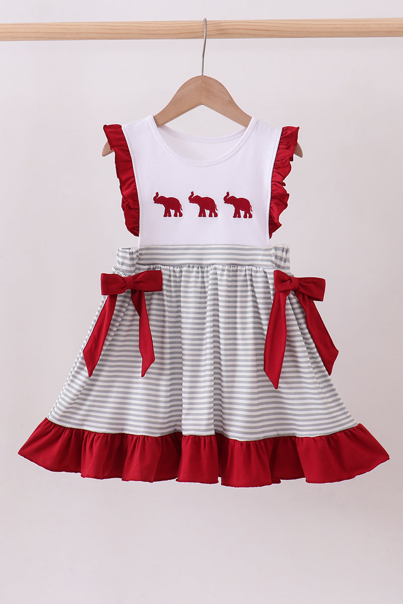 Crimson Elephant Classic Dress