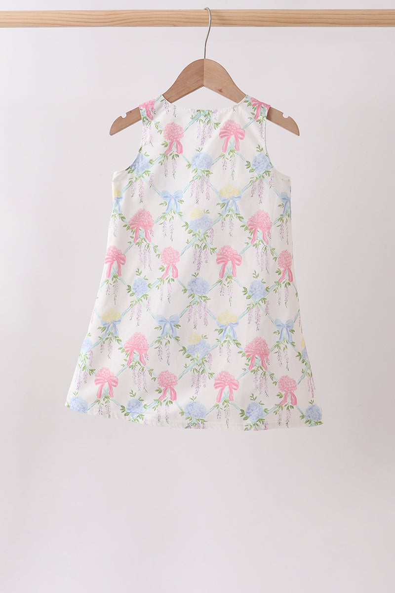 Vintage Meadow Bow Dress