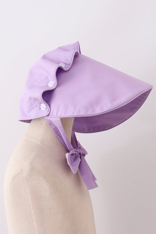 Lilac Ruffle Bonnet